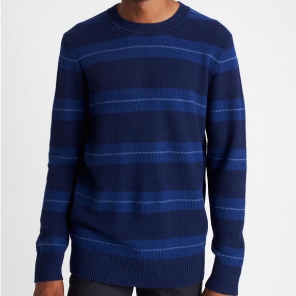 Kit and Ace Merino Wool Blend Sweaters Men’s Navy Waffle Knit Size L - Picture 10 of 10